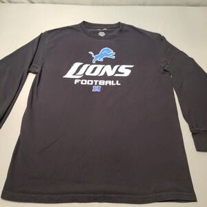 Detroit Lions Long Sleeve Shirt L Mens NFL Team Apparel NFC Logo